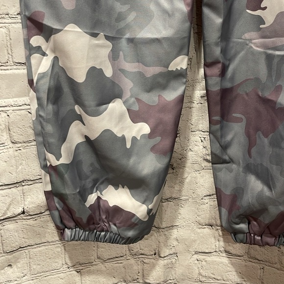 Eytino Women Comfy Stretch Camo Print High Waist Drawstring Palazzo Lounge Pants - Picture 6 of 9